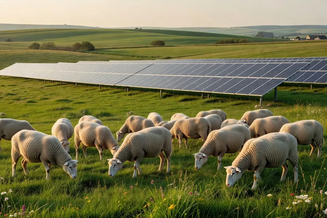 Vignes sous panneaux solaires agrivoltaïques en Roumanie — protection contre la grêle et production d'électricité
